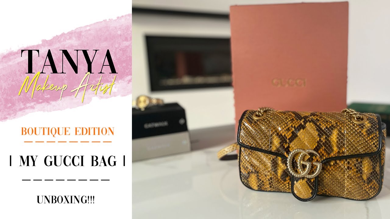 MY GUCCI MARMONT BAG UNBOXING VIDEO