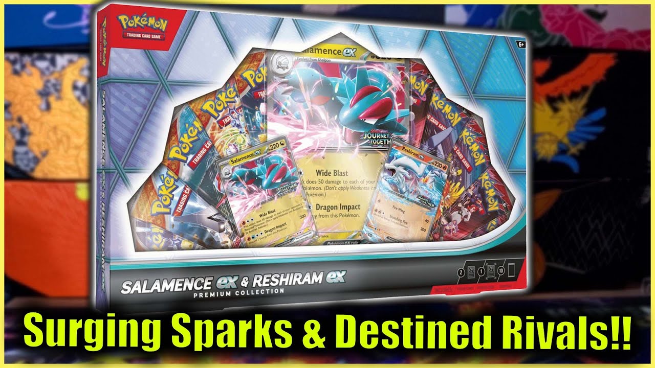 Opening A Pokémon TCG Salamence ex & Reshiram ex Premium Collection