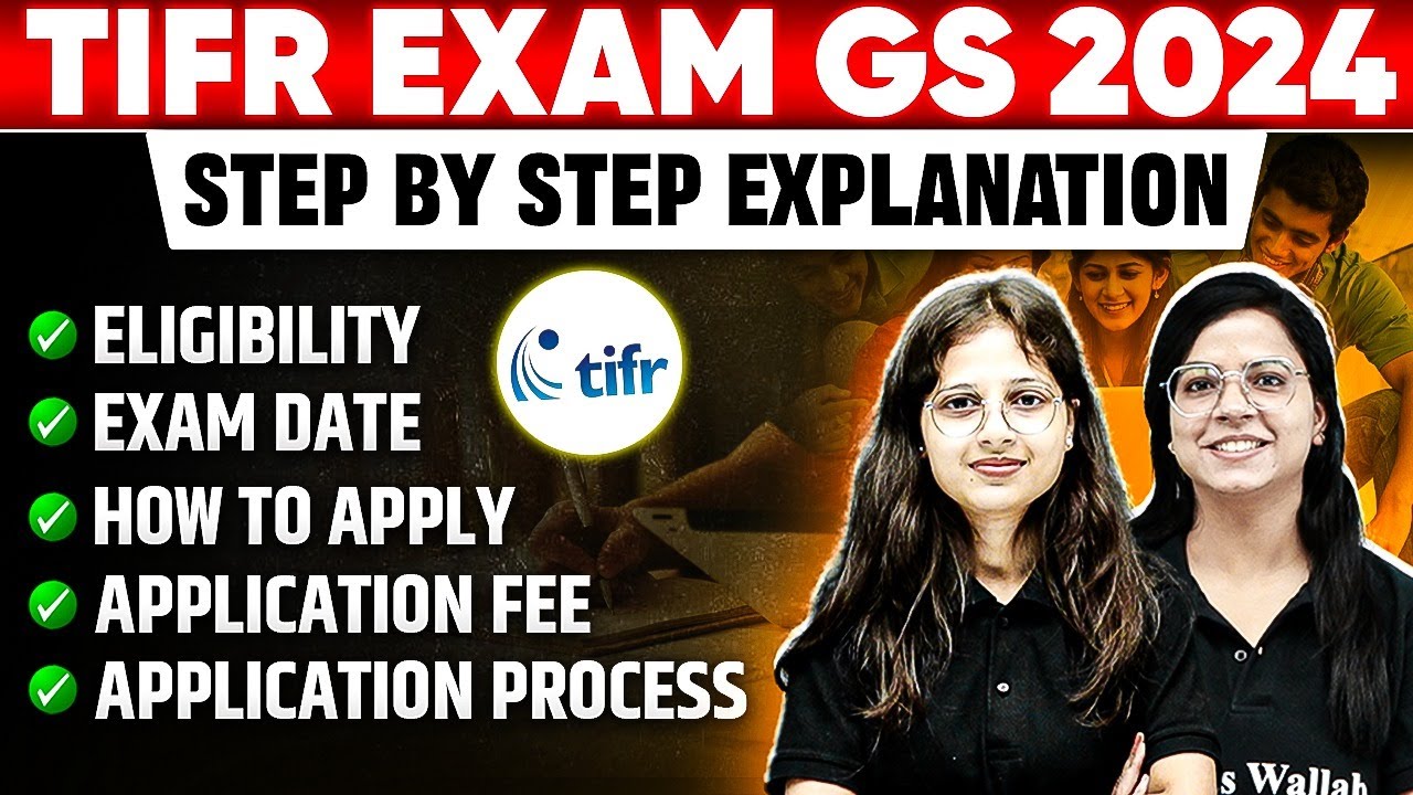 TIFR GS EXAM 2024 | How to Fill Application Form | Eligibility | Exam Date -Step-by-Step Explanation