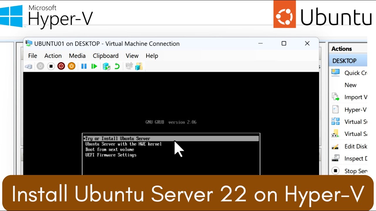 Пошаговая установка Ubuntu на Hyper-V