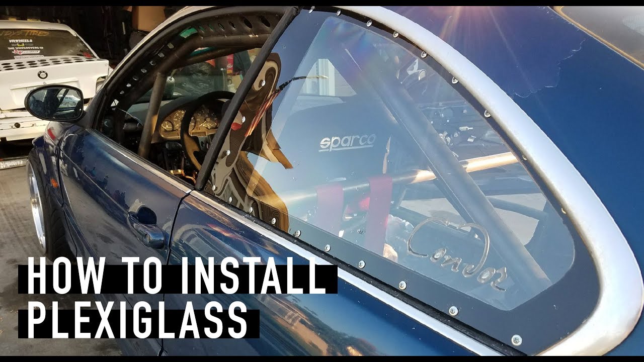 Установка окна из оргстекла x E46 Hail Mary Build