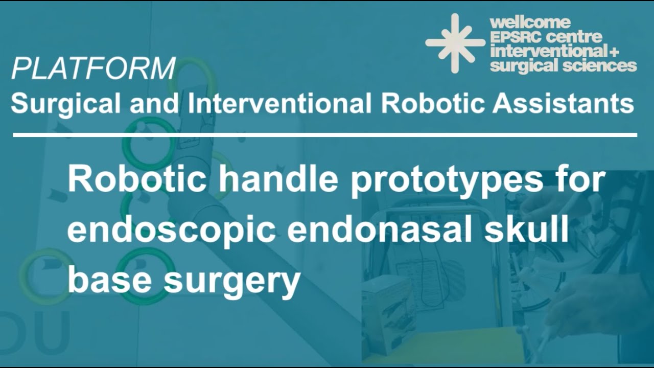 Robotic handle prototypes for endoscopic endonasal skull base surgery
