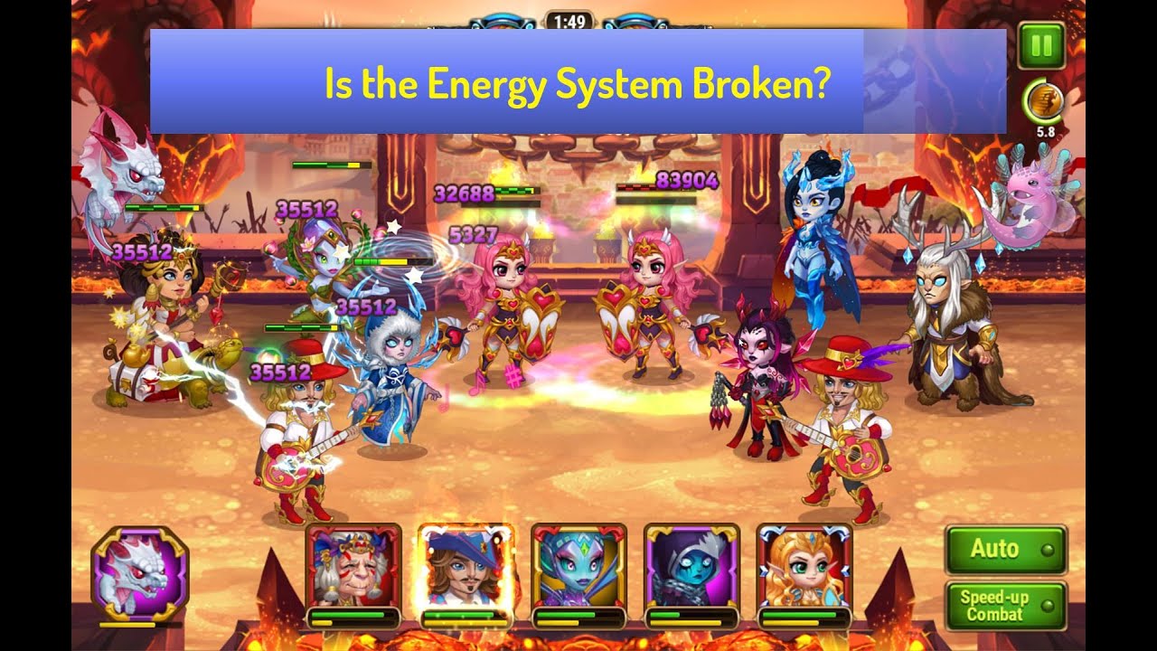 Hero Wars &mdash; Energy System, Min Maxing in Hero Wars AKA the Sweet Spot