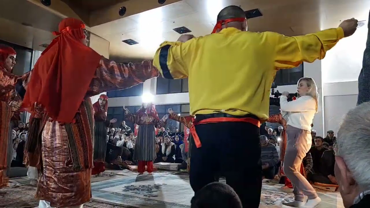 Sivas Yıldızeli doğanlı köyü derneği semah ekibi. abdal musa birlik cemi.  Malatya kırat semahı