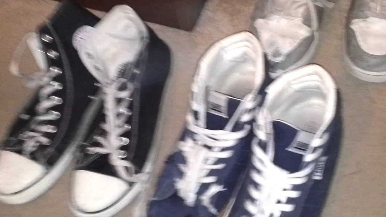 Trashed skate shoes