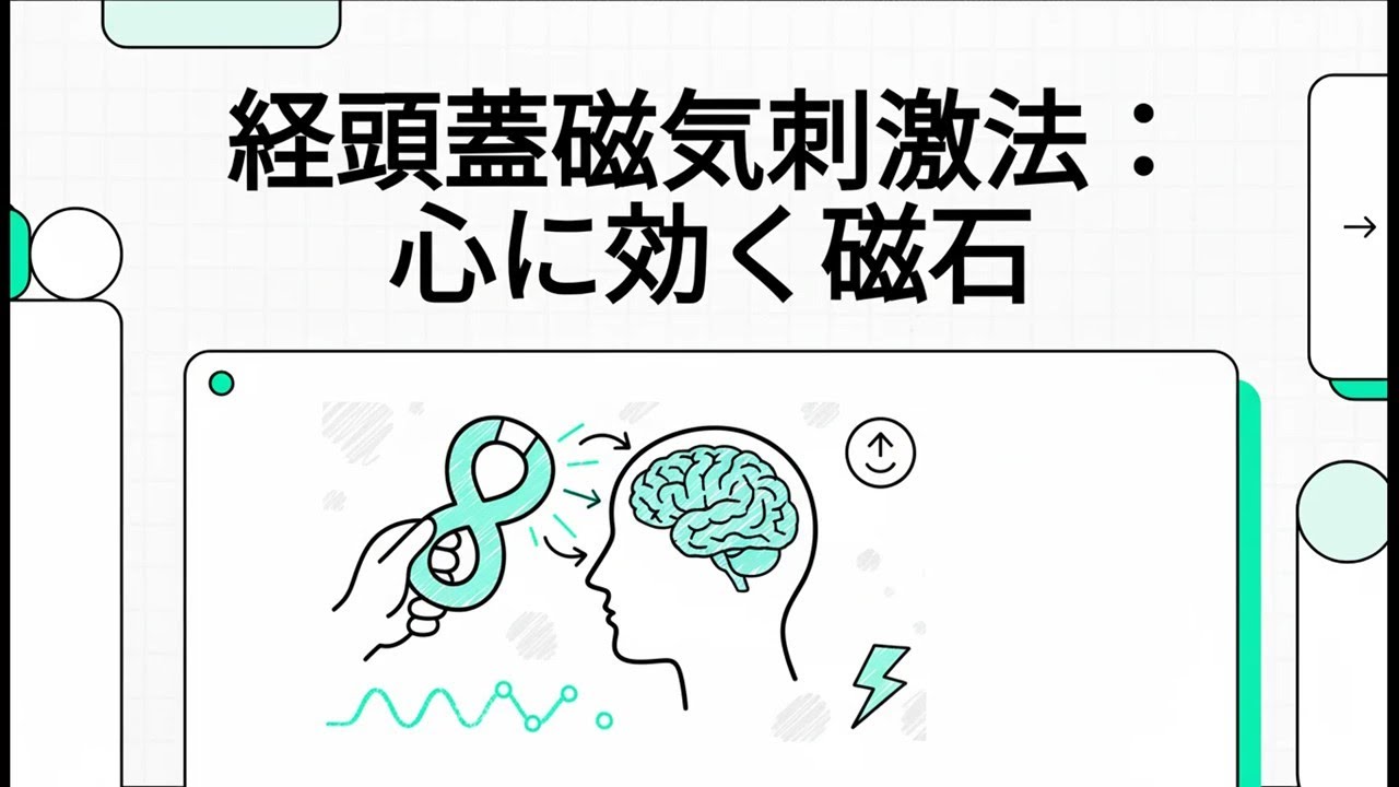 経頭蓋磁気刺激法：心に効く磁石