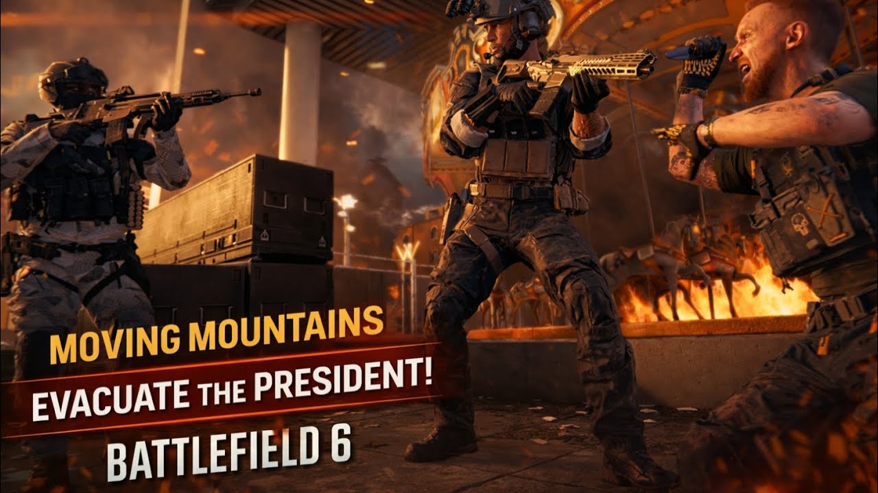Battlefield 6 Campaign – Mission 6: MOVING MOUNTAINS | Evacuating the President!