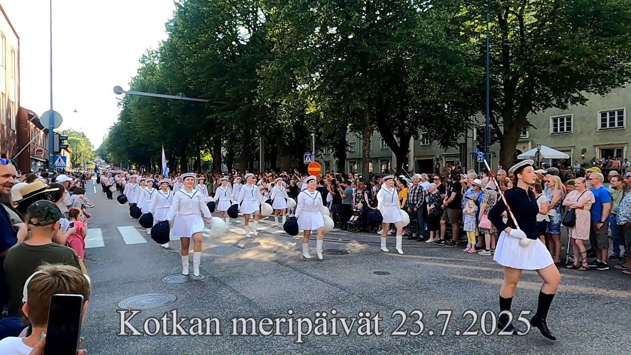 Kotkan meripäivät 2025 - avajaisparaati ja avajaiset 23.7.2025