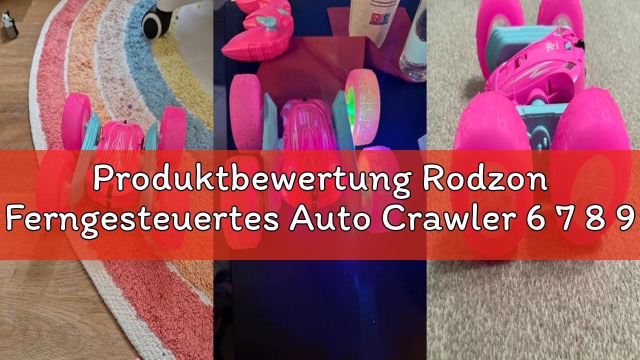 Produktbewertung Rodzon Ferngesteuertes Auto Crawler 6 7 8 9+ Jahre Mädchen Spiele RC Auto mit LED B