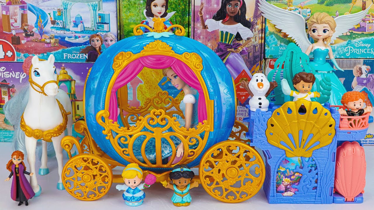 Disney Princess Toy Collection Unboxing | Disney Frozen Elsa, Anna & Cinderella’s Pumpkin Carriage