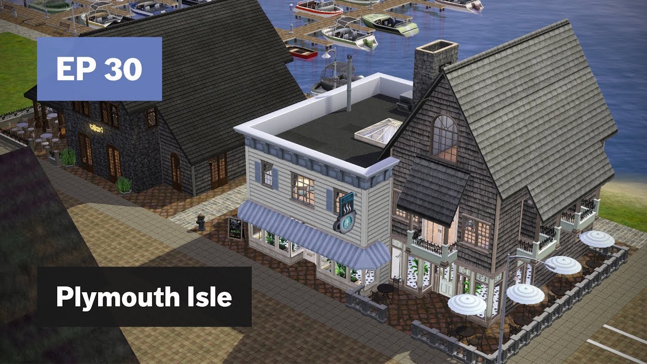 Cafe & Tavern • Plymouth Isle EP 30 • The Sims 3 Create a World