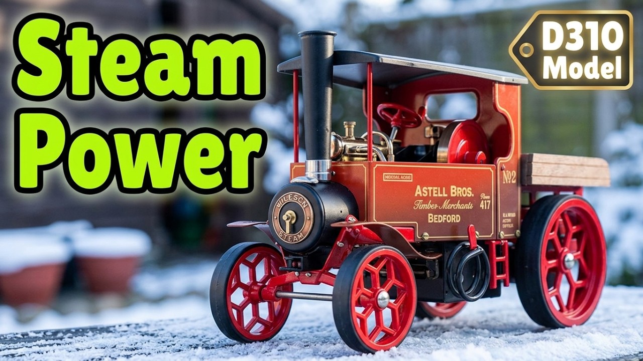 Wilesco Steam Mighty Atom D310 1932 Foden Lorry. - 5 deg's c