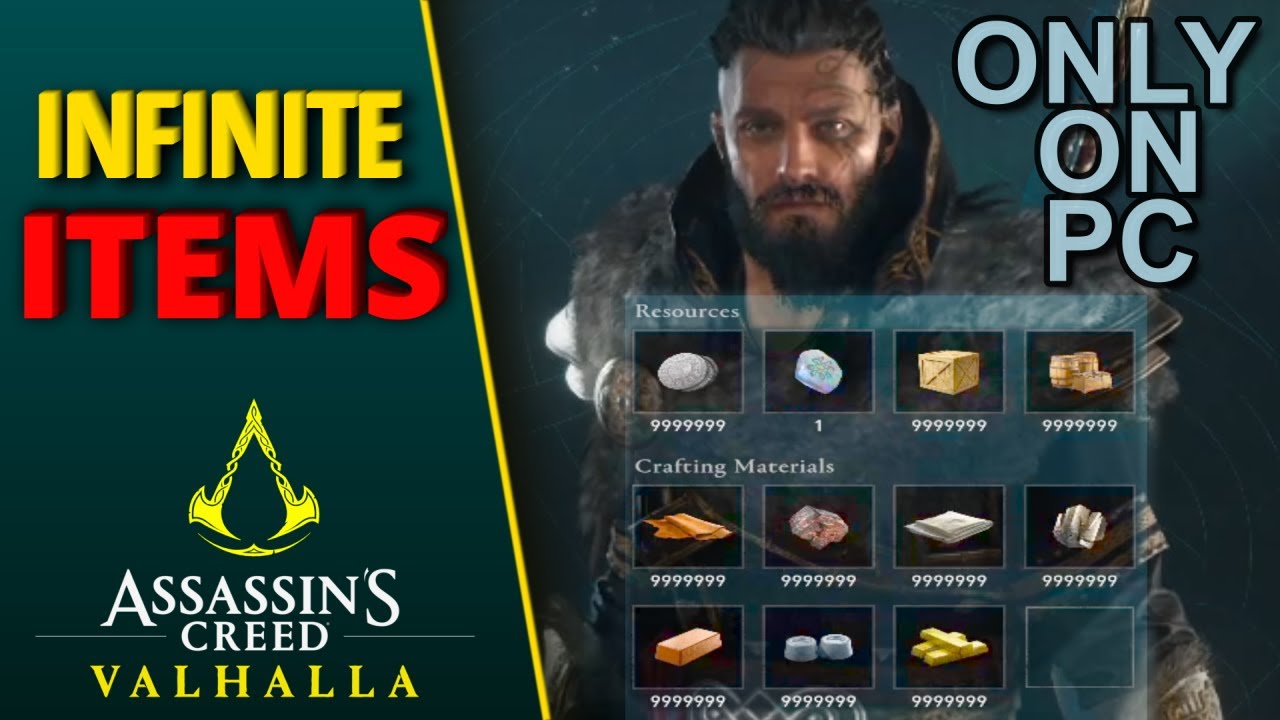 Assassin's Creed Valhalla: Получите бесконечные ресурсы и материалы с помощью Cheat Engine **Толь...