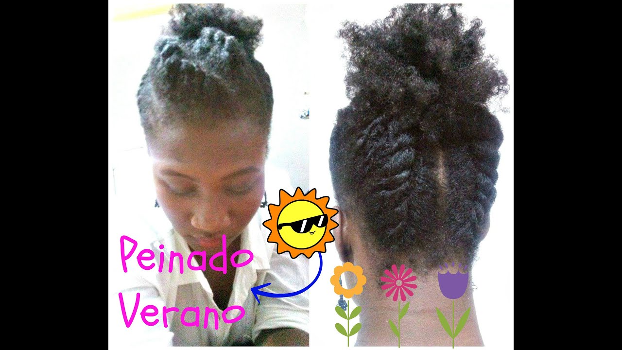 PEINADO EN CABELLO AFRO PARA VERANO ♥ - Yudis