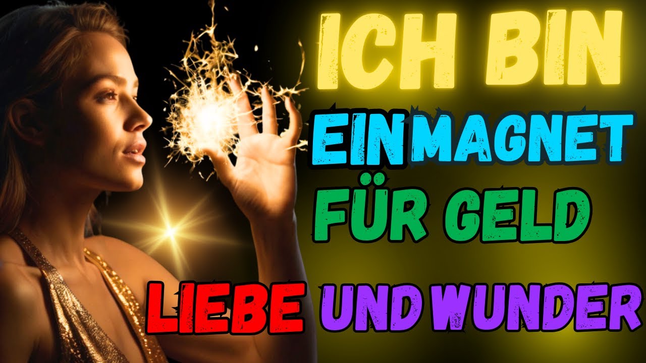 🧲ICH BIN EIN MAGNET F&Uuml;R GELD, LIEBE UND WUNDER | Kraftvolle Affirmationen enth&uuml;llt💰