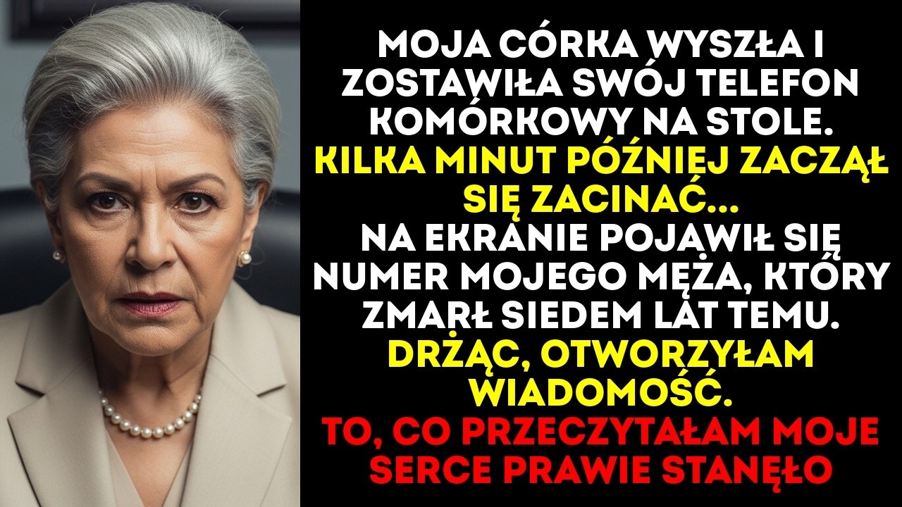 Moja córka zostawiła telefon komórkowy na stole... i zadzwonił numer mojego zmarłego męża. To, co...