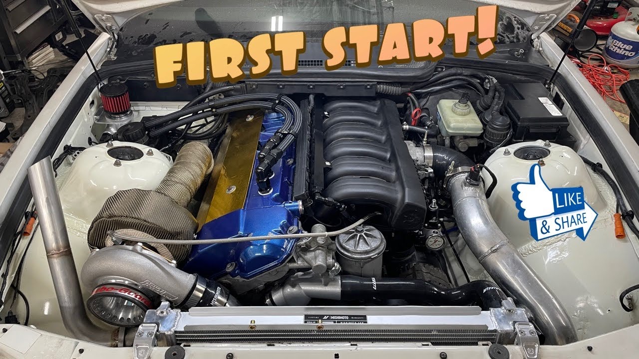 Turbo E36 M50 First Start and OBD2 Swap Tech Info!