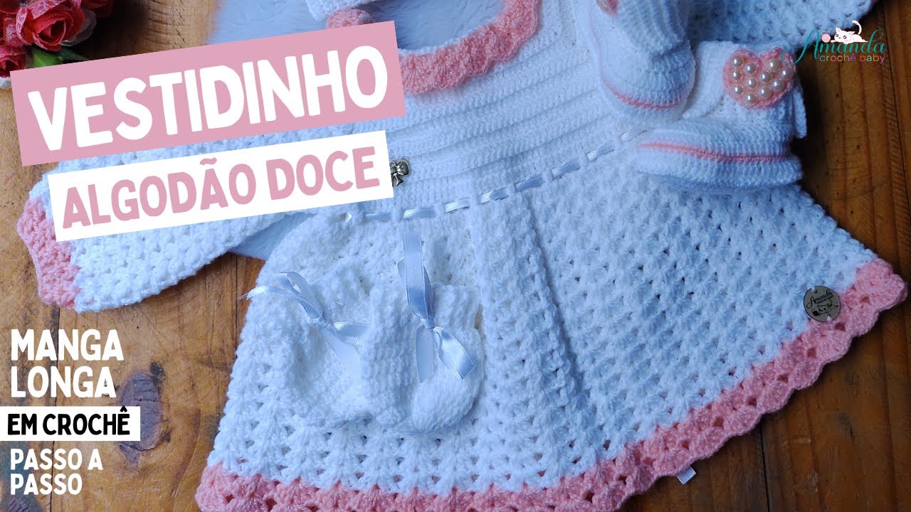 Vestidinho Algodão Doce passo a passo