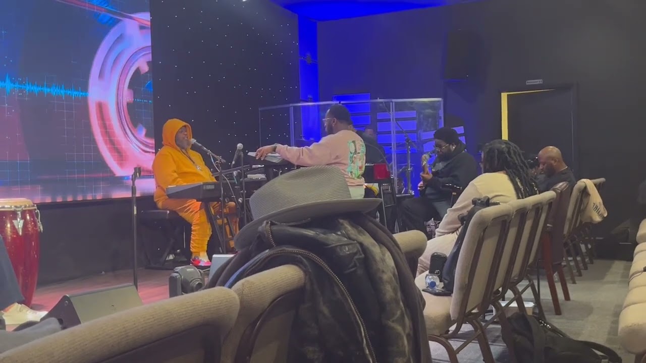 Doobie Powell NAMM 2024 rehearsal