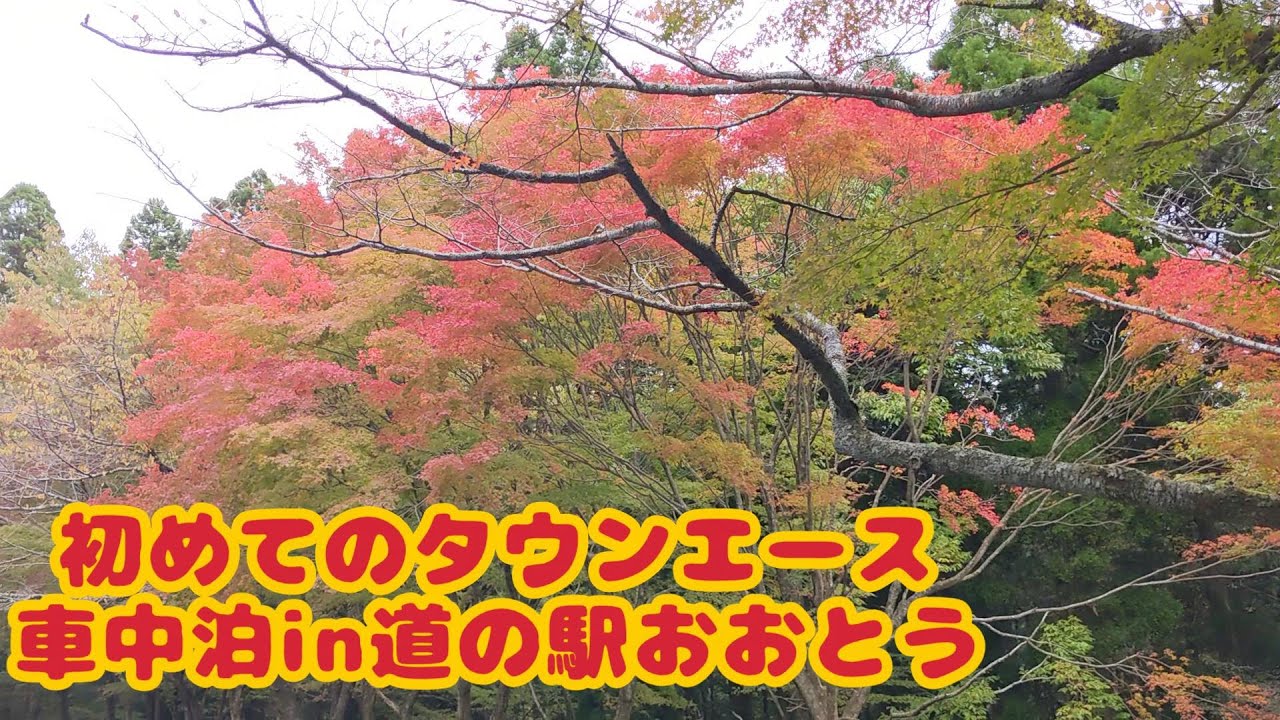日本一周やってやる！！初めてのタウンエース車中泊in道の駅おおとう
