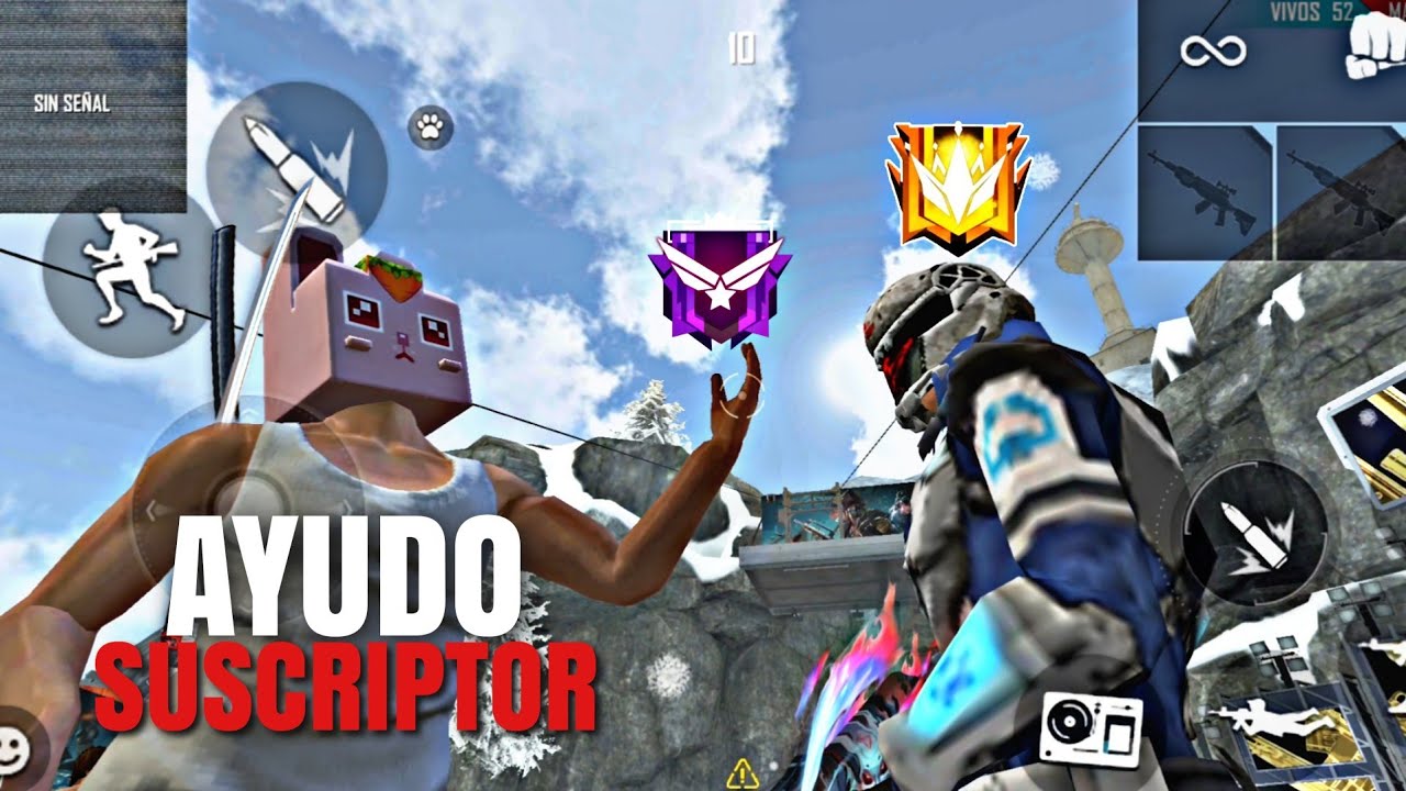 ¡Ayudo a Suscriptor a subir a Heroico! *NUNCA HABIA SUBIDO* - Free Fire