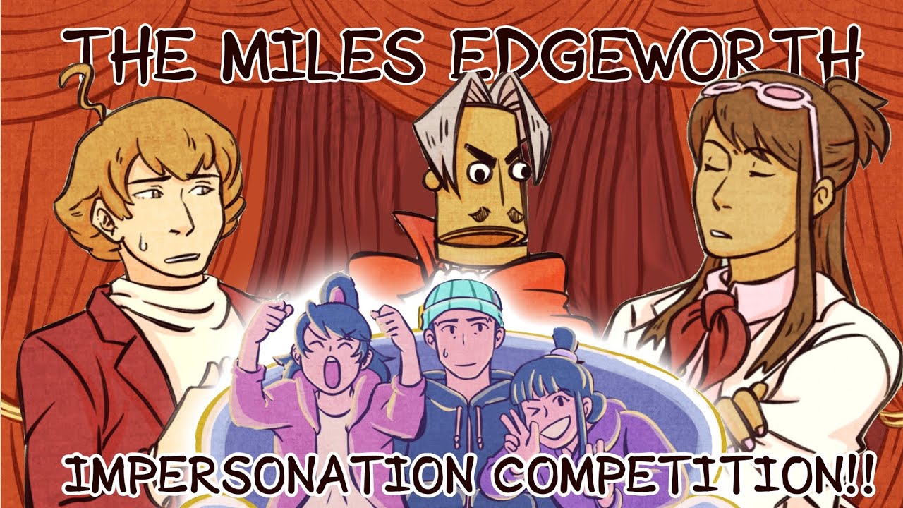 The Miles Edgeworth Impersonation Competition!!! | An Ace Attorney Comic Dub 