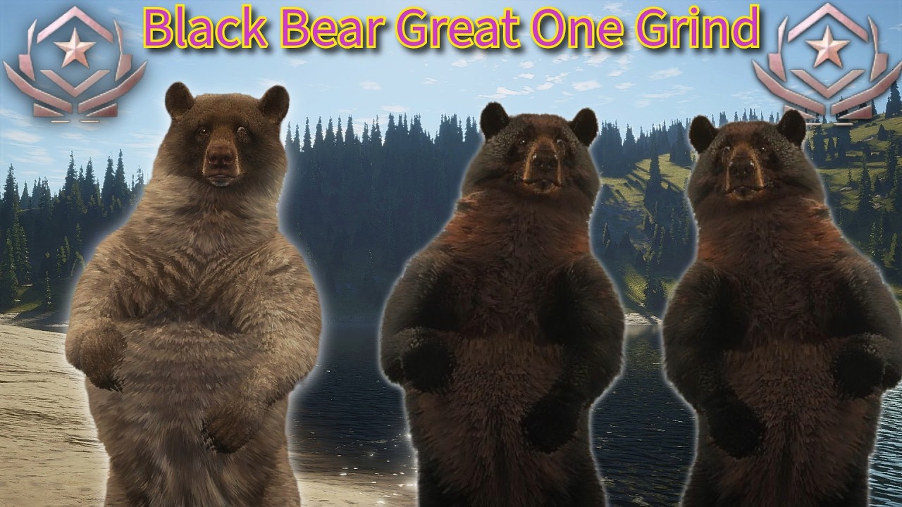 Extreme HM Great One Black Bear Grind! 252 Great Ones 62 Super Rares | theHunter COTW