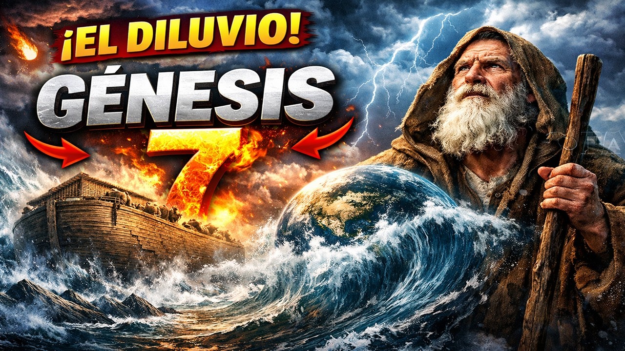 Génesis 7: El inicio del diluvio universal 🌧️🌊