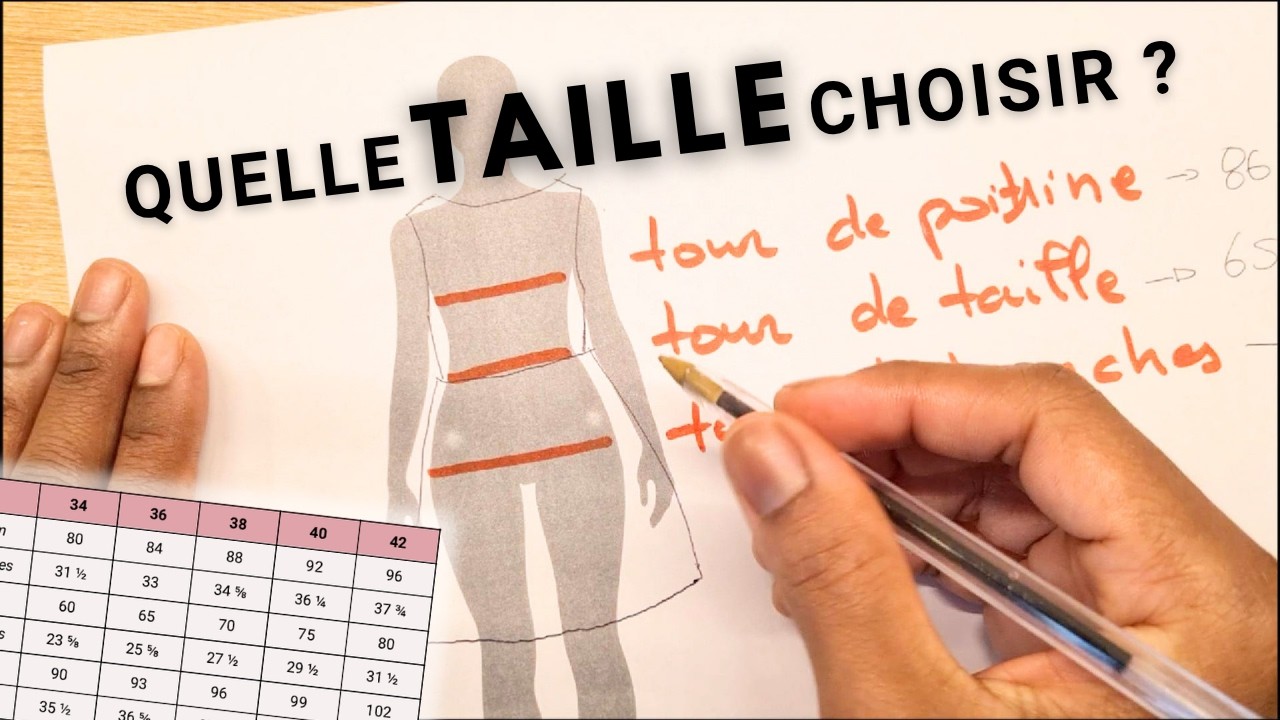 Comment choisir sa taille sur un patron de couture ? (Arr&ecirc;tez de g&acirc;cher votre tissu !)
