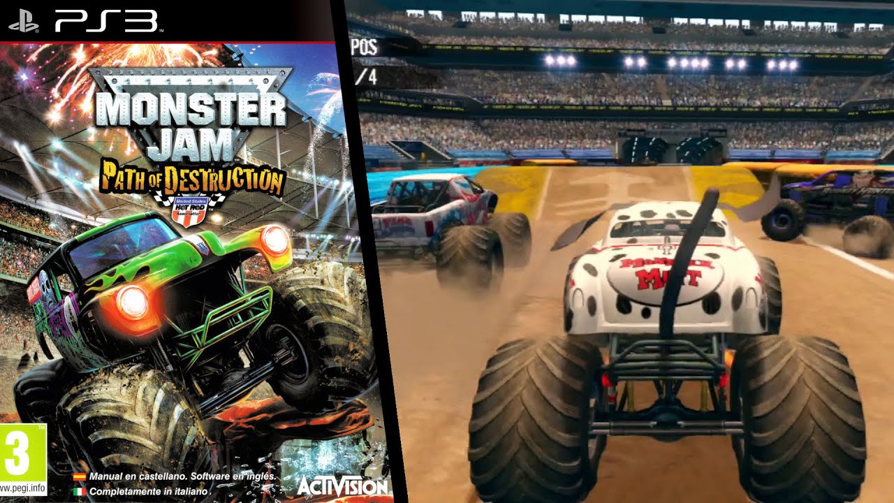 Monster Jam: Path of Destruction ... (PS3) Gameplay