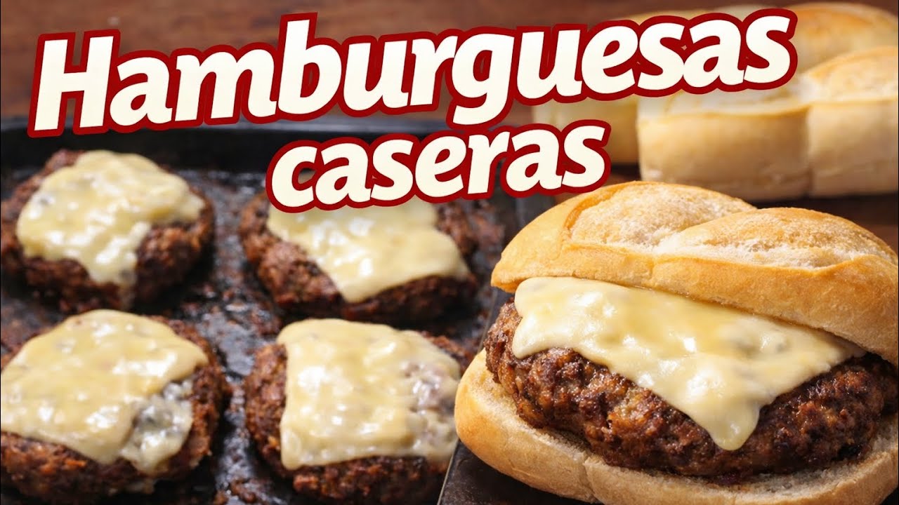 Hamburguesas caseras🍔🍔simples y rápidas