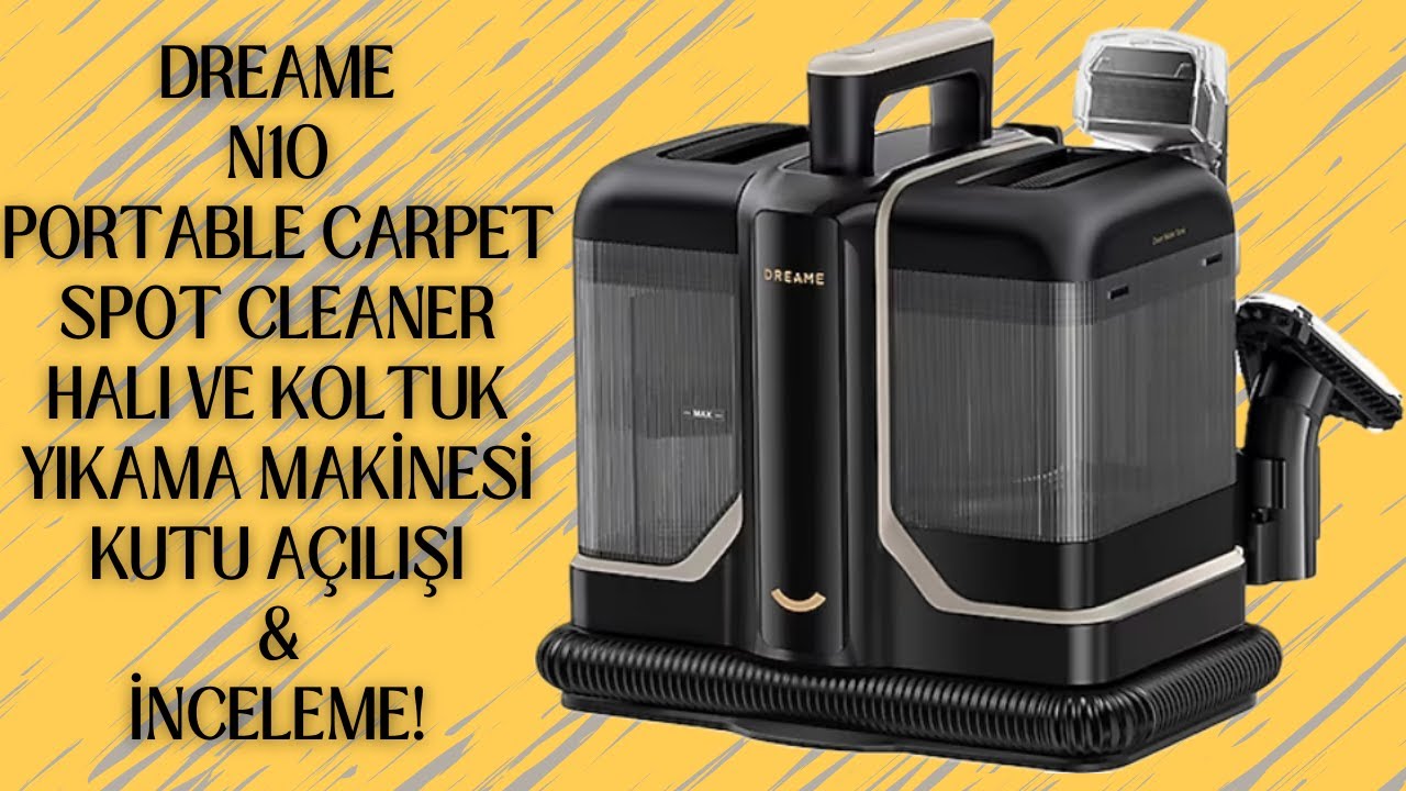 Dreame N10 Portable Carpet Spot Cleaner / Halı & Koltuk Yıkama Makinesi Kutu Açılışı & İnceleme!