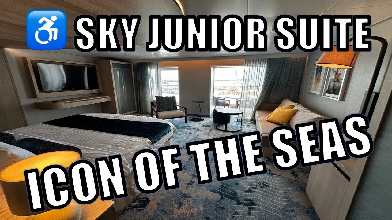 ICON OF THE SEAS | ♿ ACCESSIBLE SKY JUNIOR SUITE TOUR | WHEELCHAIR-FRIENDLY WITH SKY CLASS AMENITIES