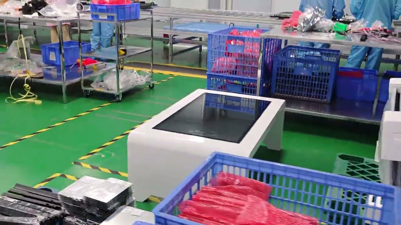 Interactive Flat Panel Assembly Process (From Backlight to Final Unit)