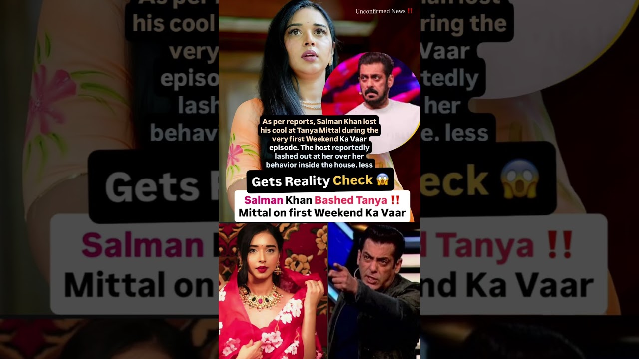 Salman Khan bashed Tanya Mittal on first Weekend ka vaar 