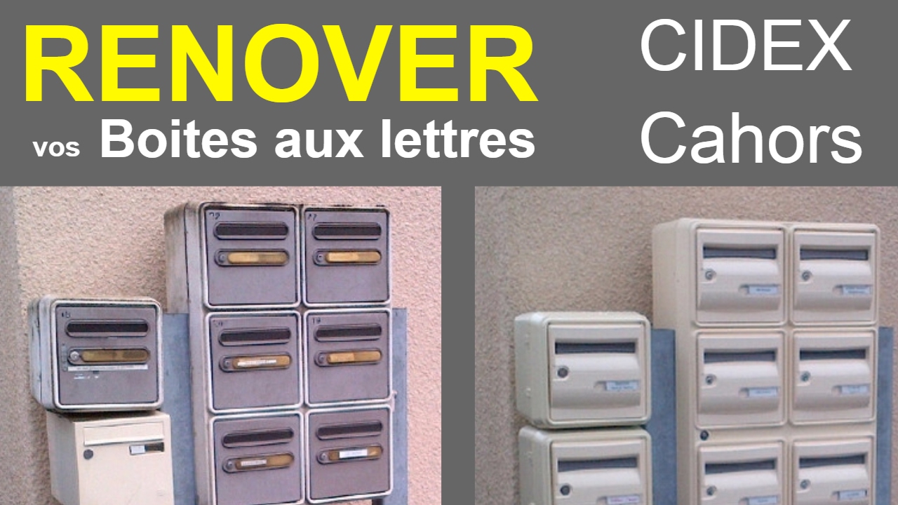 Rénover un bloc boites aux lettres collectif CIDEX / Cahors
