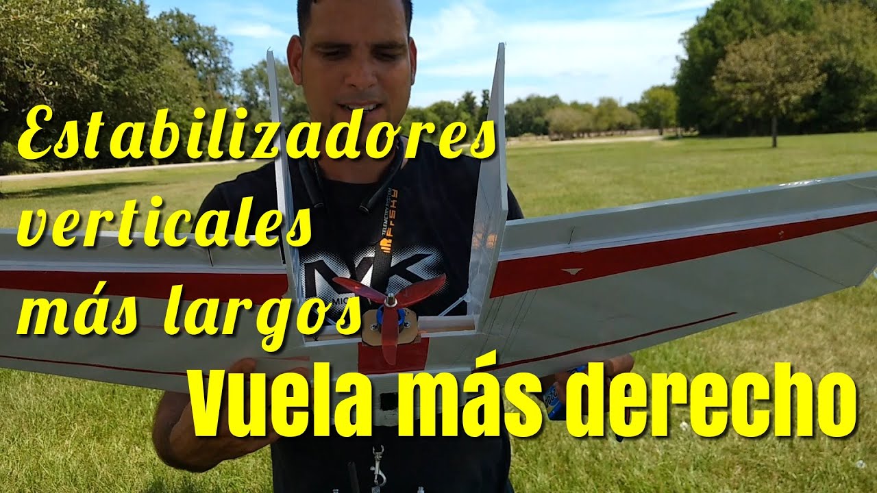 Ala volante con estabilizadores verticales m&aacute;s largos