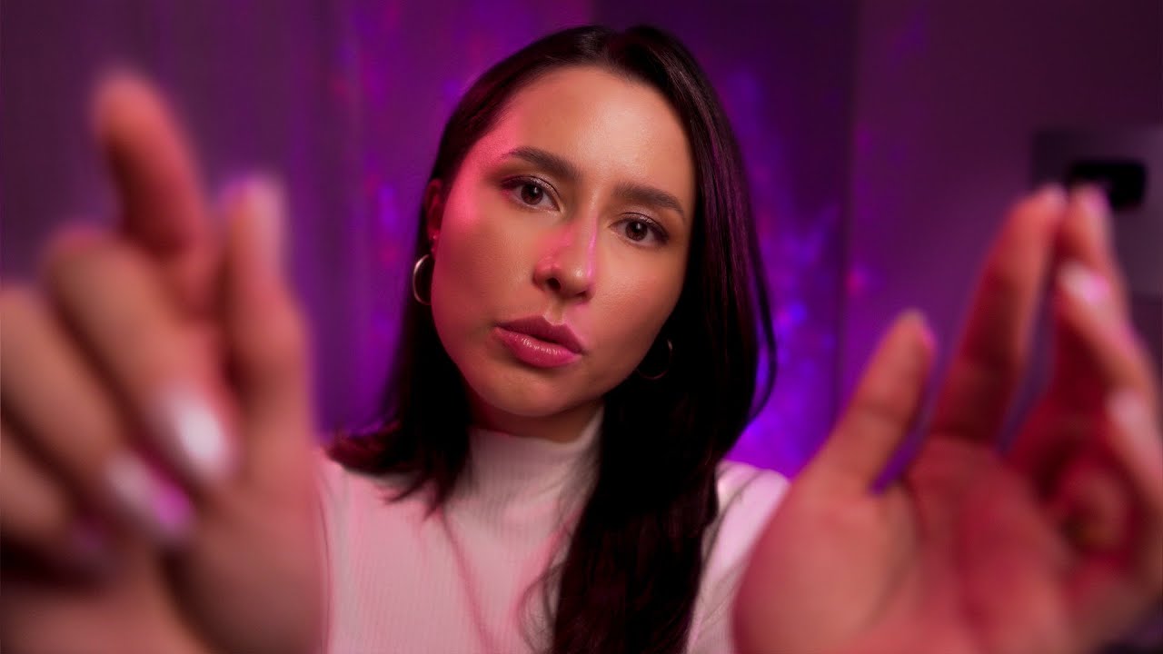 ASMR Hand sounds & Plucking Negative Energy for sleep ✨🤏 Gentle, Mouth sounds, Crystal tapping, +