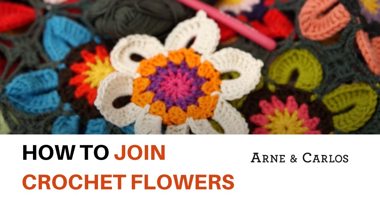 How to join our crochet flowers to make the HEDVIG Blanket by ARNE & CARLOS