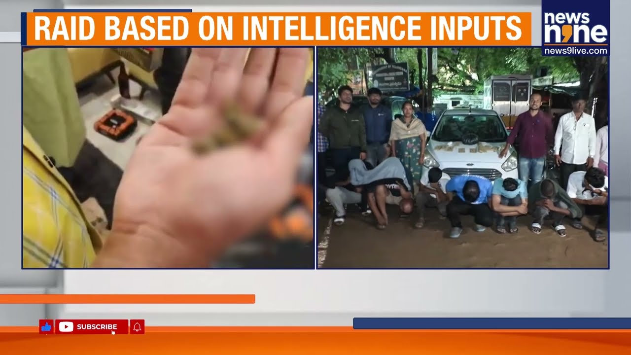 Hyderabad Rave Party Busted: Drugs & Luxury Cars Seized, 11 Arrested In Kondapur | News9