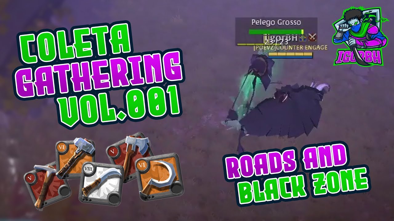 Gathering (Coletas) Roads of Avalon and Black Zone Vol.001 | Albion Online