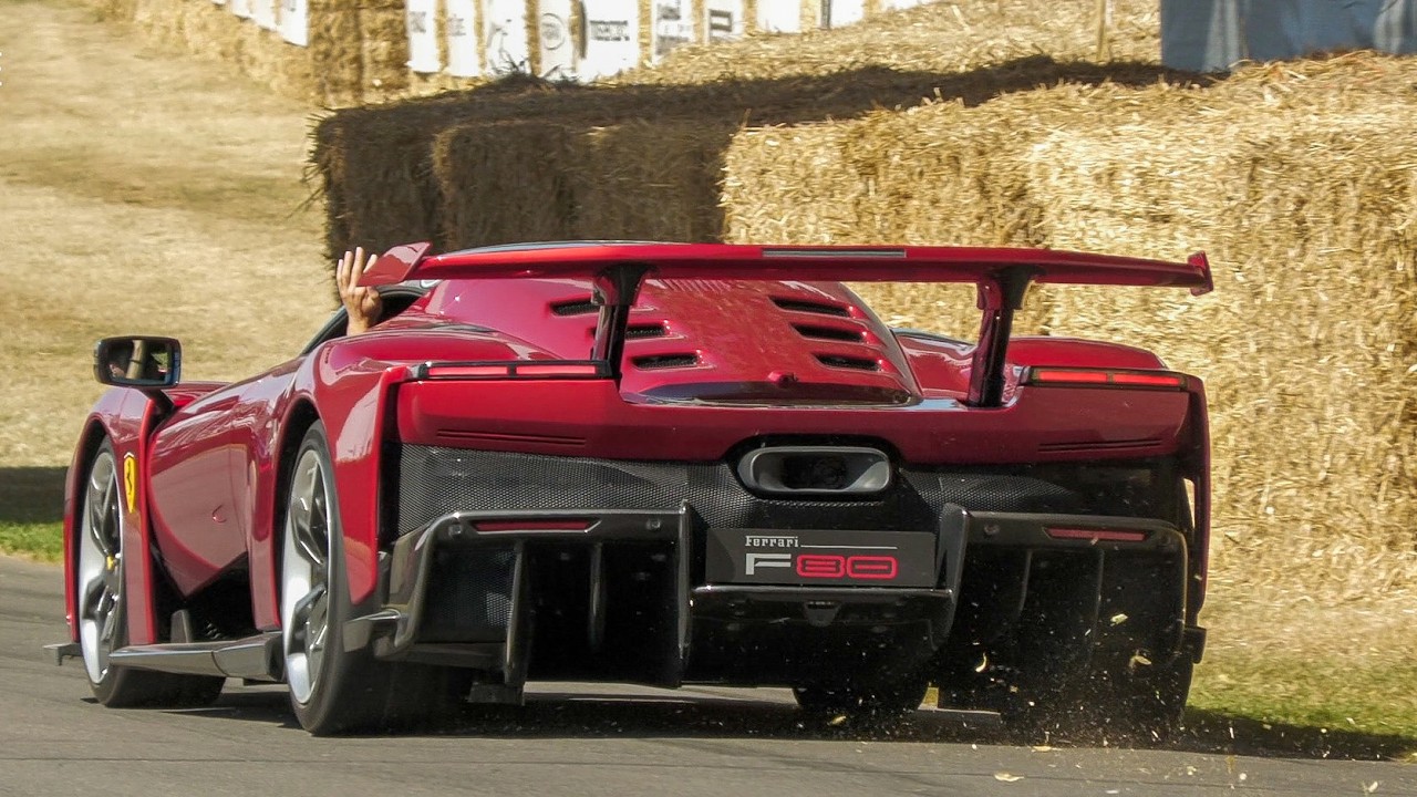 1200HP Ferrari F80 Dynamic Debute at Goodwood Festival of Speed!