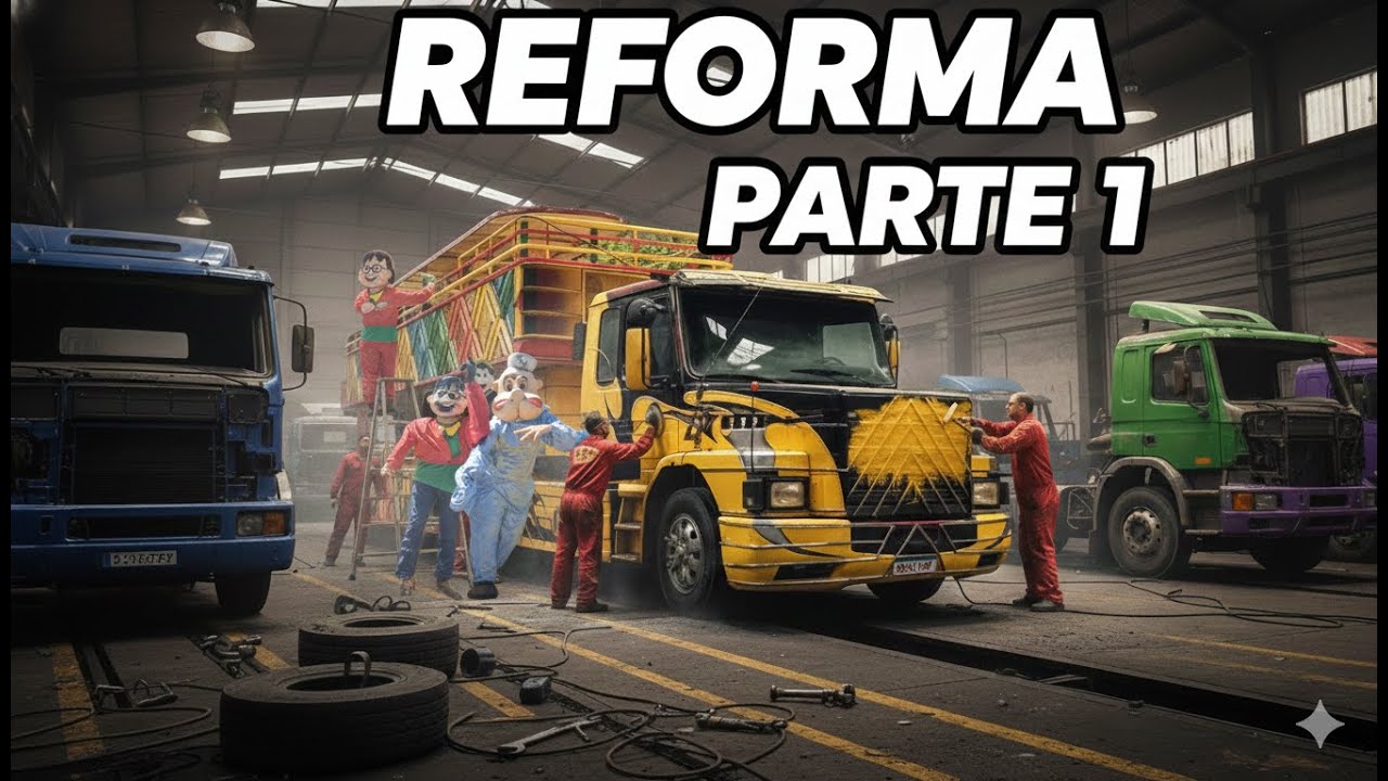 Veja 1 hora da reforma da Carreta CH - Parte 1
