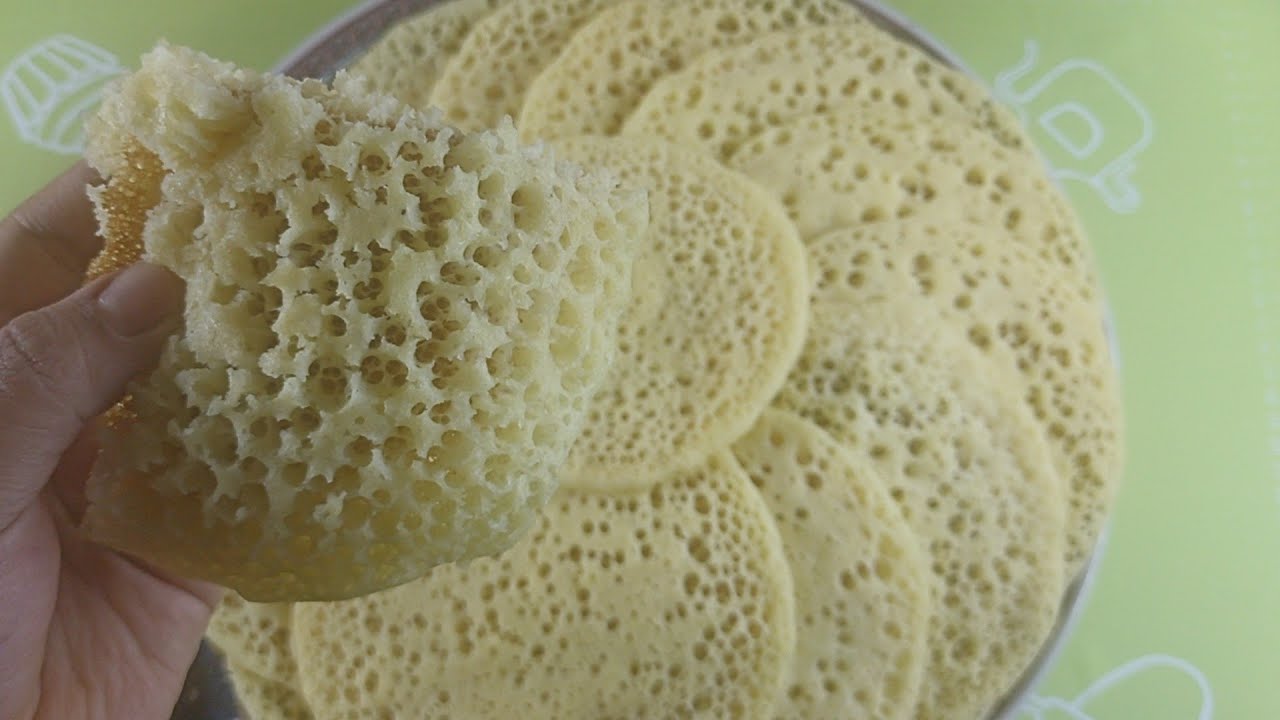 طريقة البغرير بدون دقيق أبيض ناجح 100 % خطوة بخطوة وبالتفصيل جربيه وردي عليا - how to make baghrir