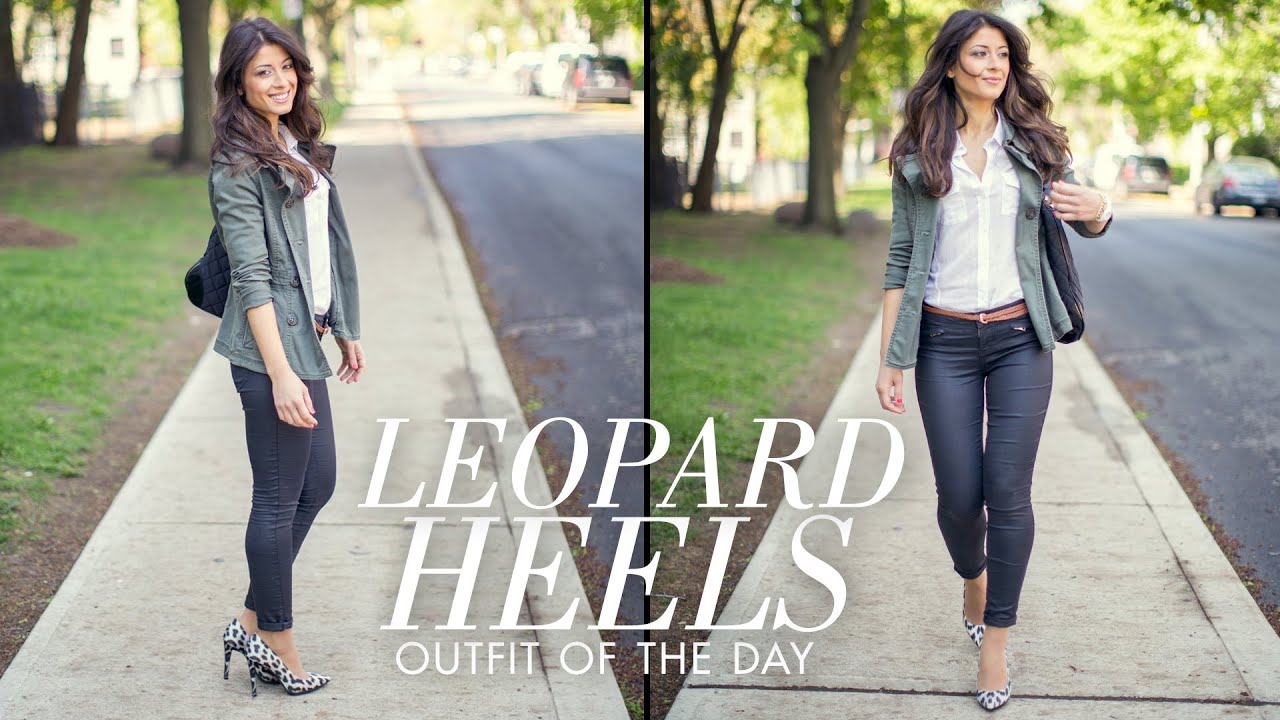 Leopard Heels Outfit of the Day