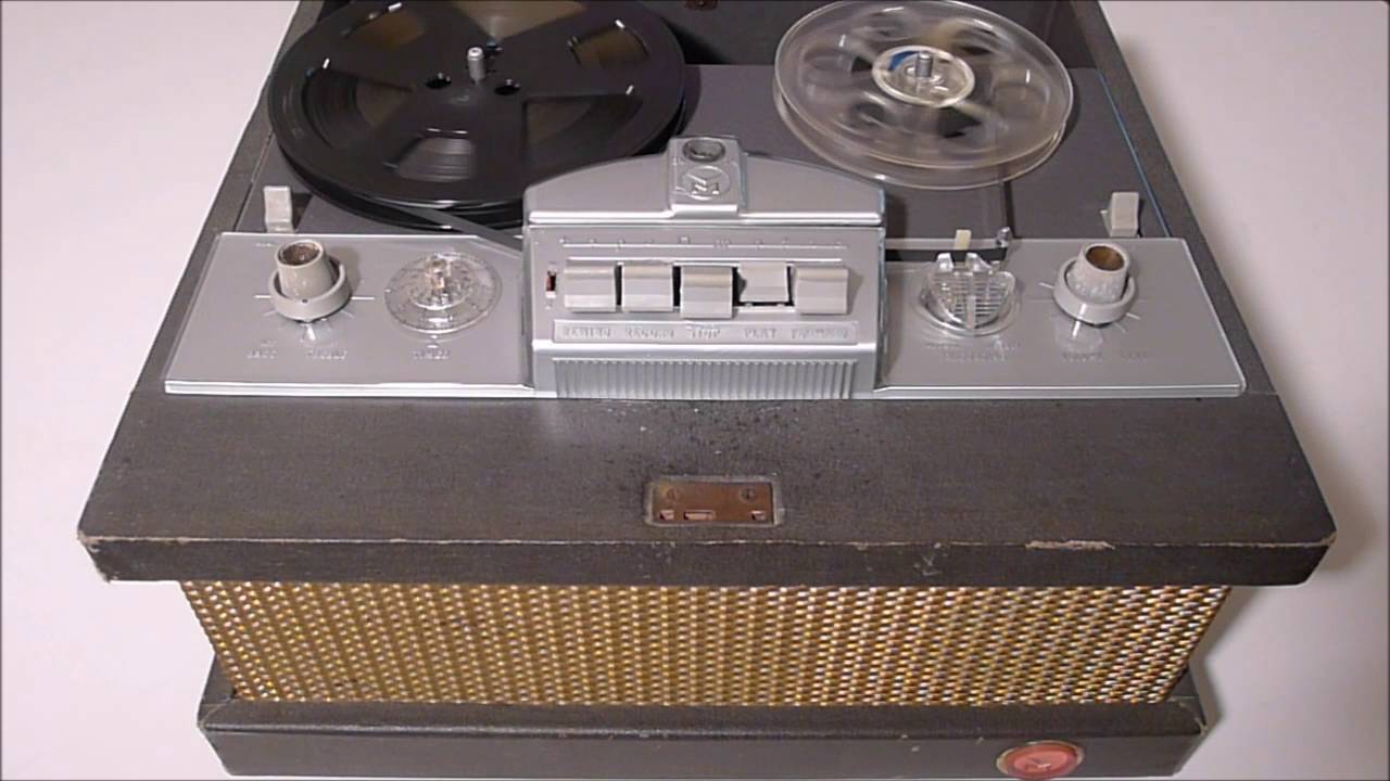 Roky Erickson on a 1956 VM Tape-O-Matic reel-to-reel