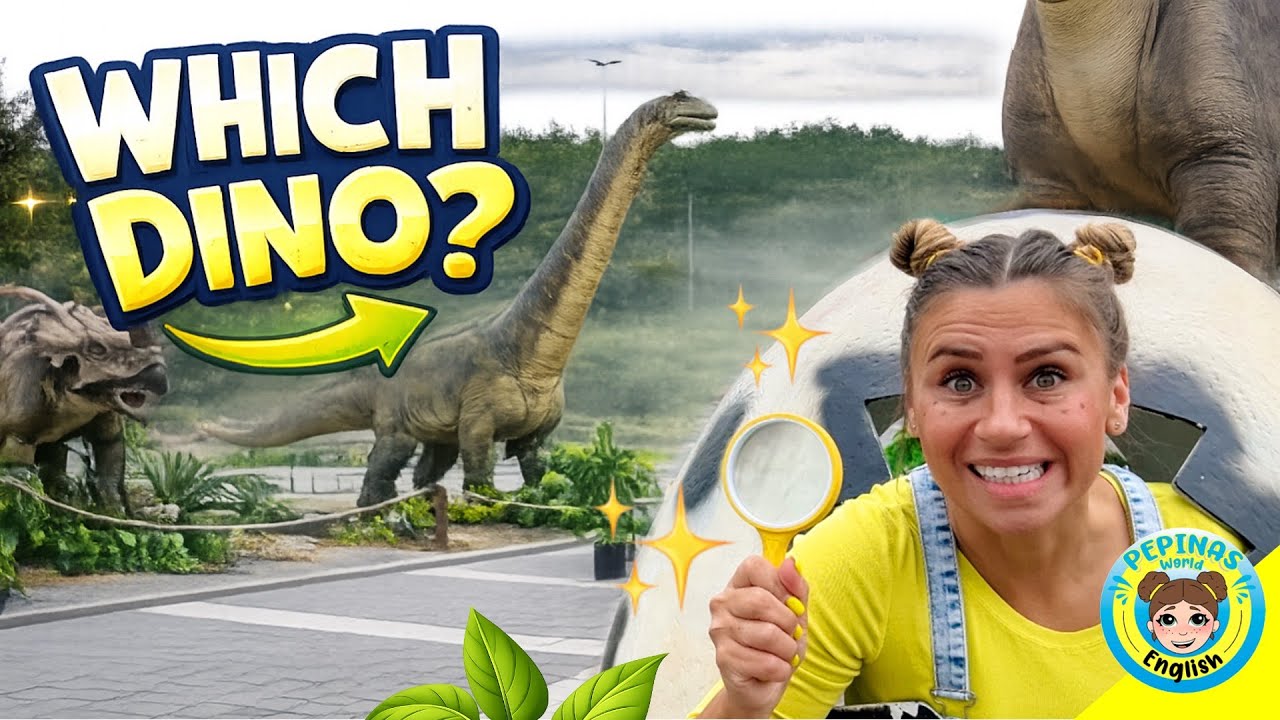🦖🔍 Which Dino Is Roaring? Can You Help Pepina Find the T-Rex? 🦕✨