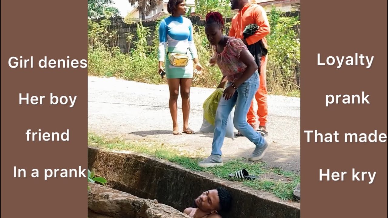 Girl denniìes her boyfriend on a loyalty prank