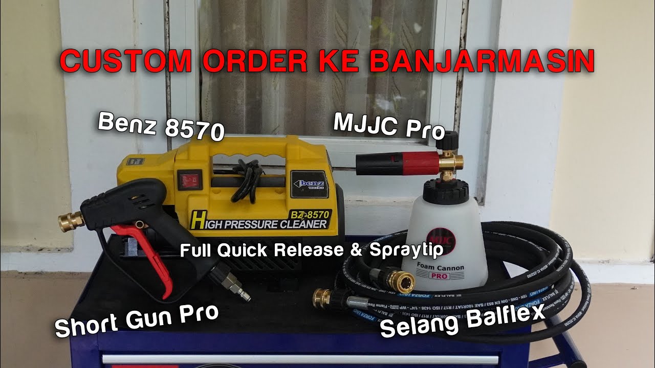 Benz 8570, Short Gun Professional, MJJC Pro, Selang Balflex ..... Ke Banjarmasin !!!