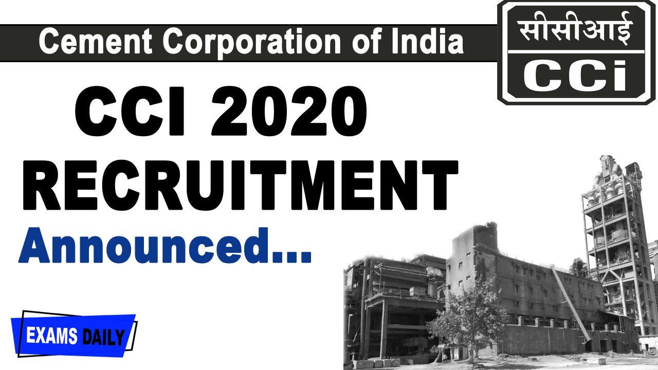 CCI Recruitment 2020 Out  || Cement Corporation of India Limited jobs 2020